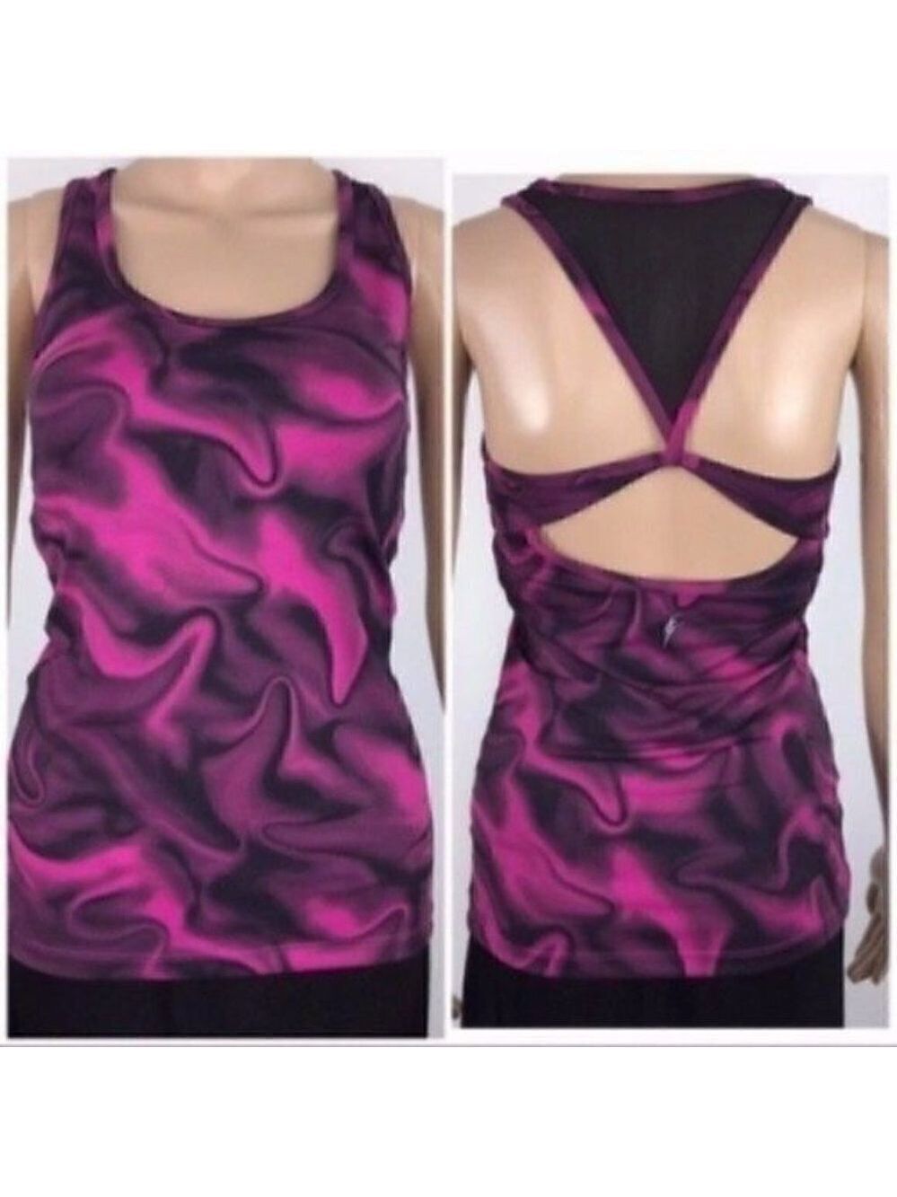 Studio by Capezio Constanza Print athletic tank top size small
